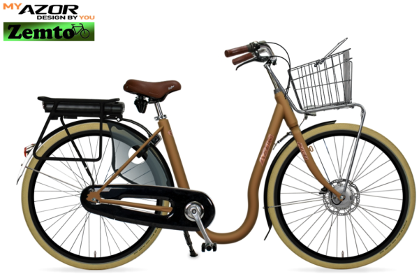 Elektro Oma Rad Tiefeinstieg, 28 Zoll, konfigurierbar braun